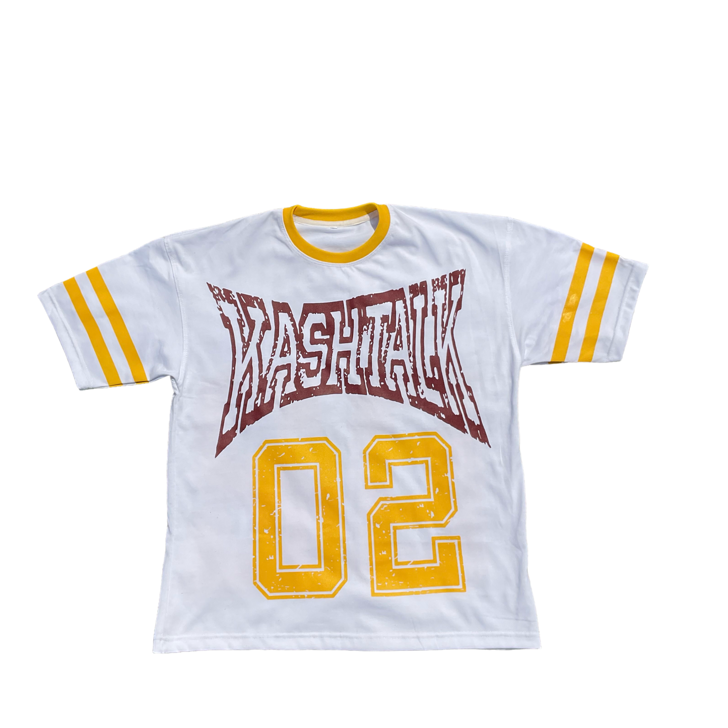 Oversized KT '02' Jersey Style Shirt - Yellow