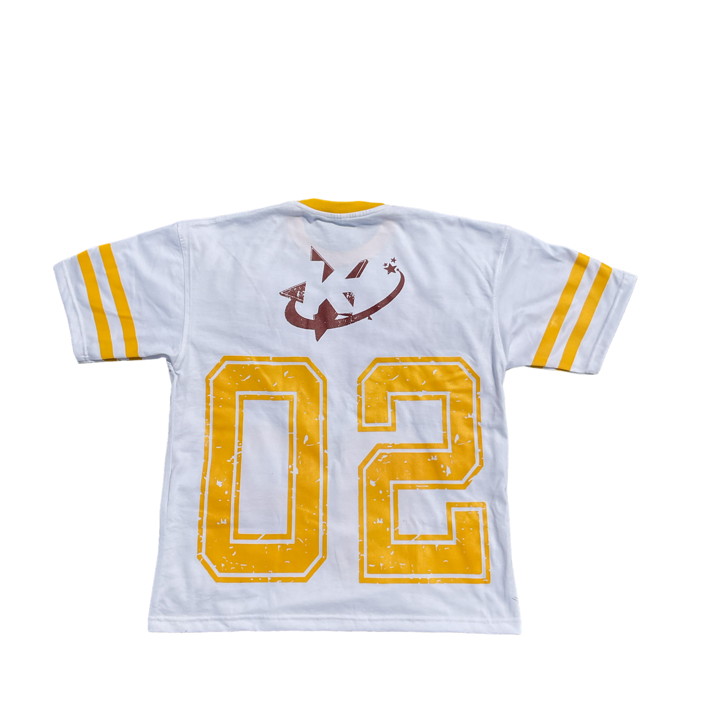 Oversized KT '02' Jersey Style Shirt - Yellow