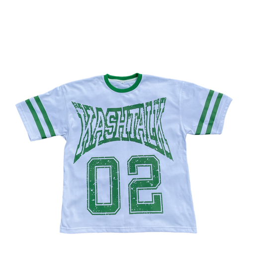 Oversized KT '02' Jersey Style Shirt - Green