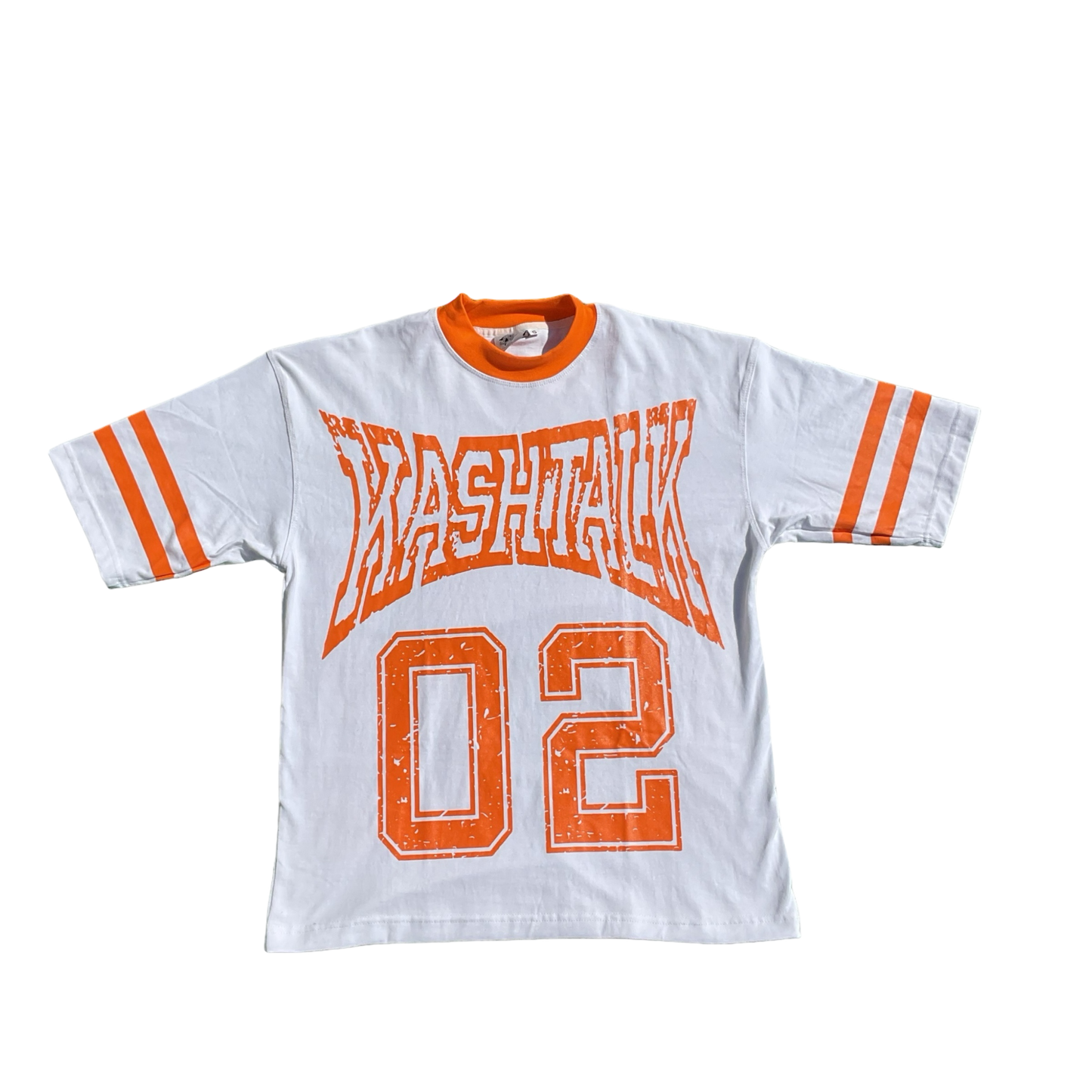 Oversized KT '02' Jersey Style Shirt - Orange