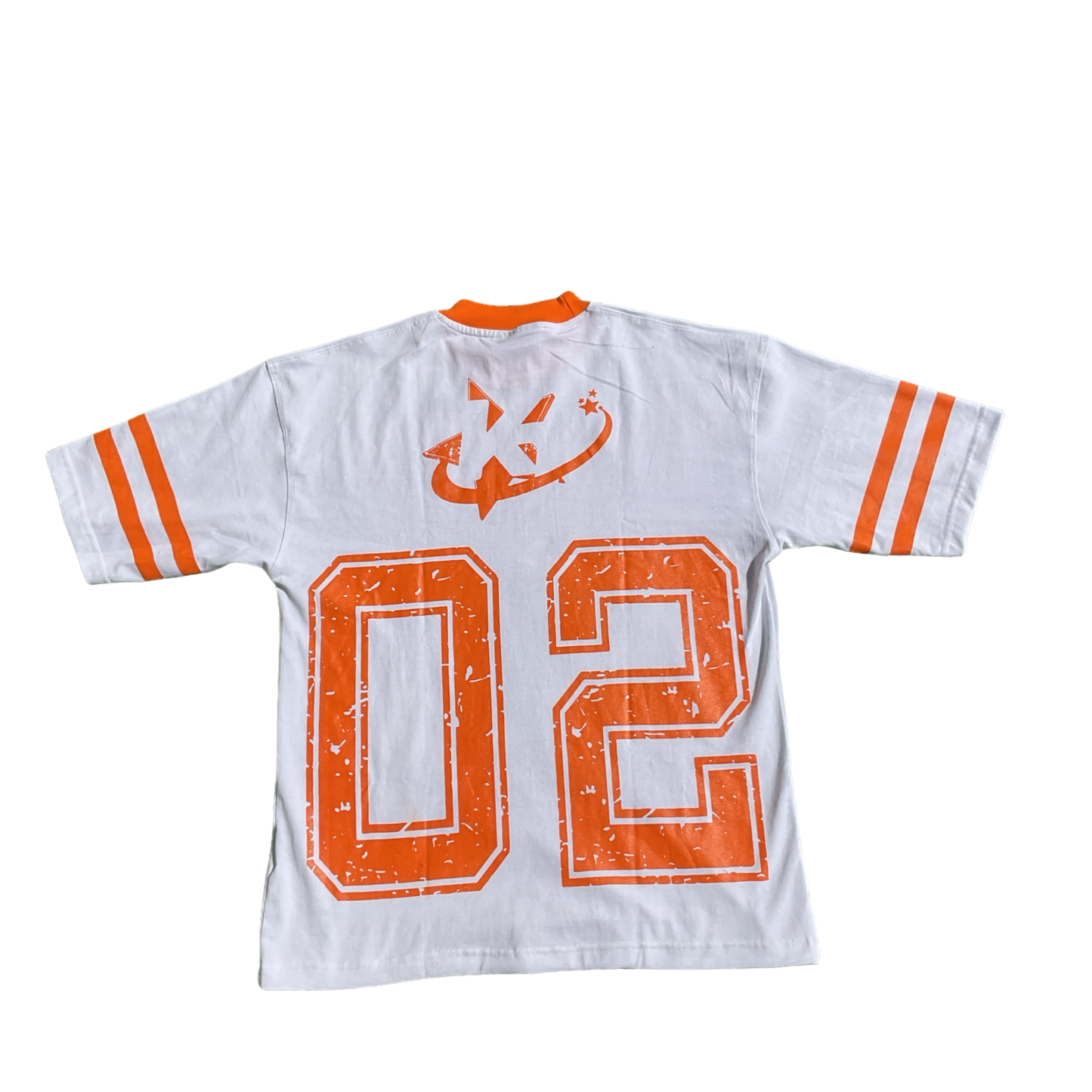 Oversized KT '02' Jersey Style Shirt - Orange