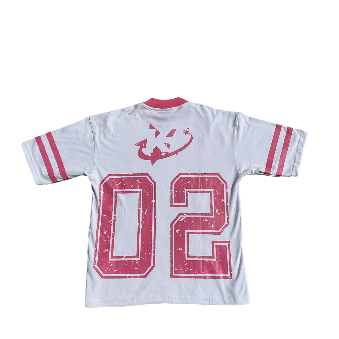 Oversized KT '02' Jersey Style Shirt - Pink