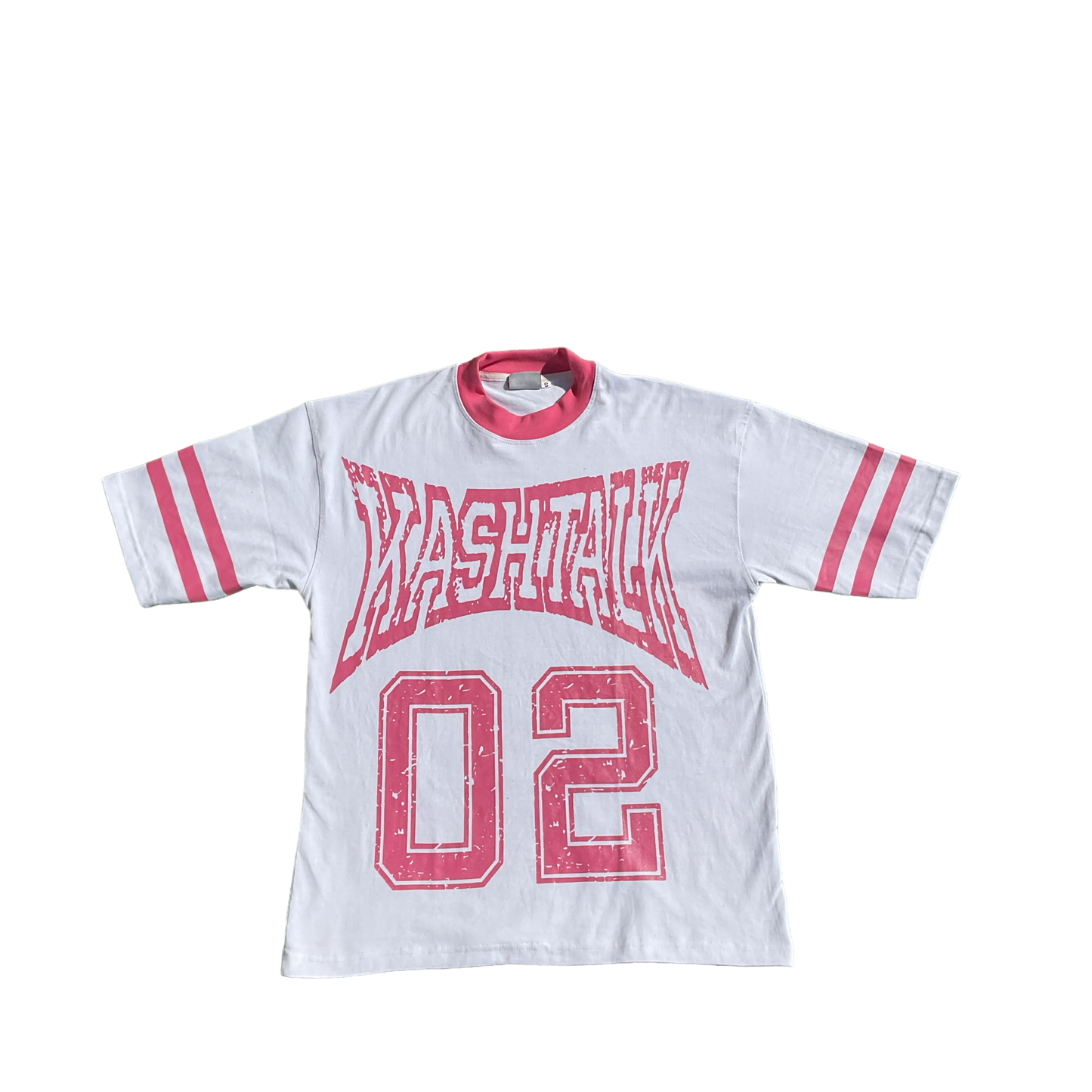 Oversized KT '02' Jersey Style Shirt - Pink